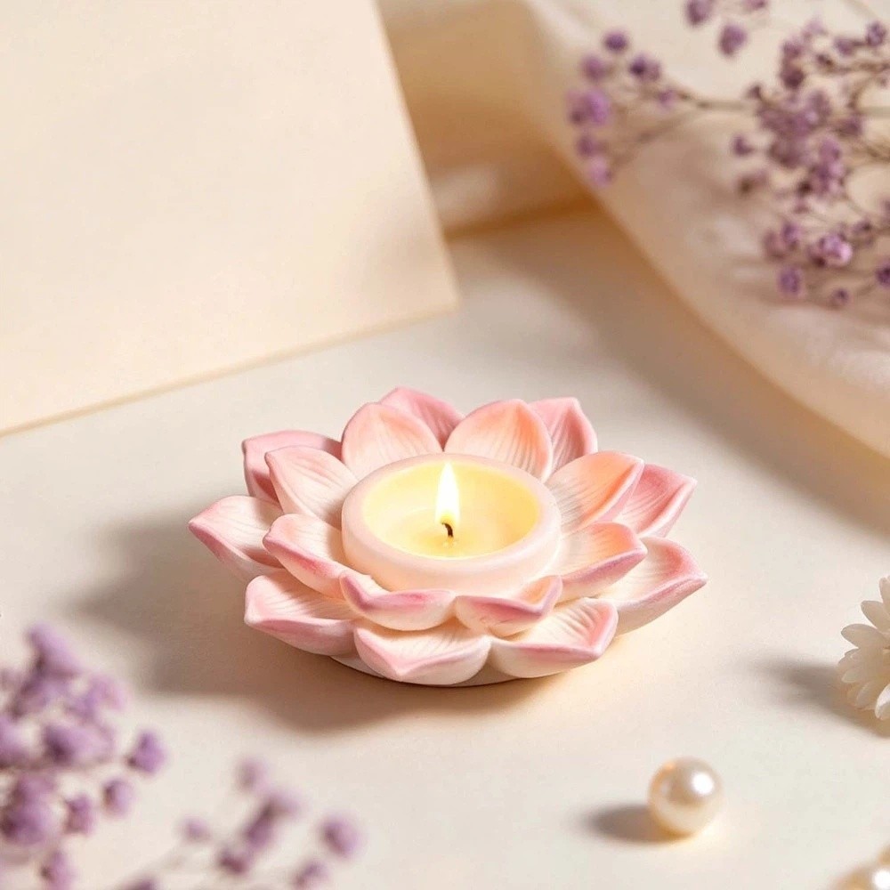 Soap Making With Soap Base - Cetakan Lilin Teratai 3D Kreatif, Kerajinan