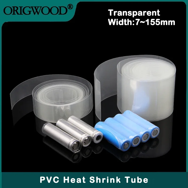 Shrink Wrap Pvc - 7 ~ 155mm transparan PVC Heat