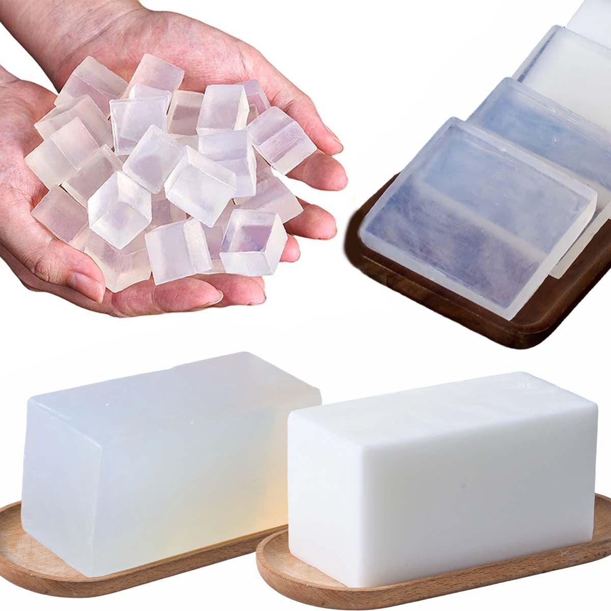 Soap Making Glycerin - 1000g Basis Sabun Gliserin DIY Basis