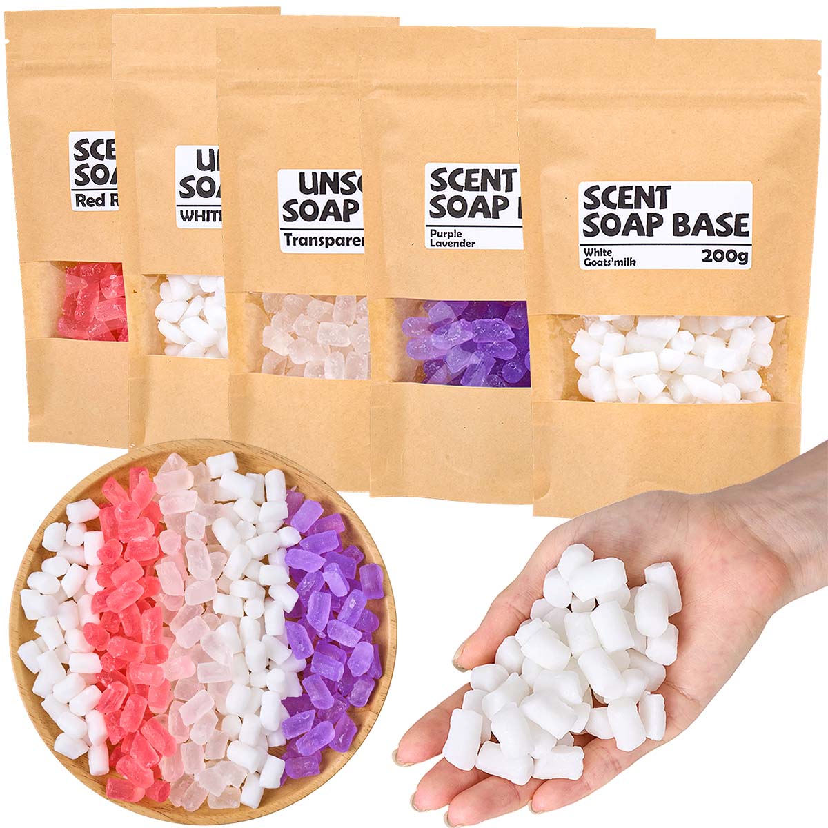 Soap Making Glycerin - 200g Basis Sabun Gliserin Berwarna DIY