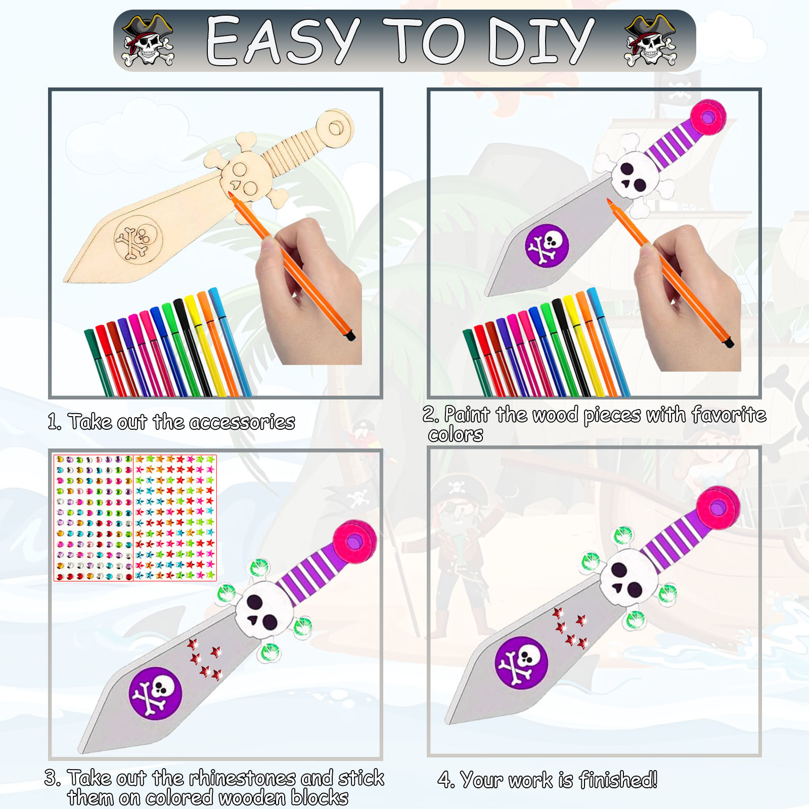 216 buah set pisau bajak laut  - Soap Making Kit For Kids ulasan dan harga