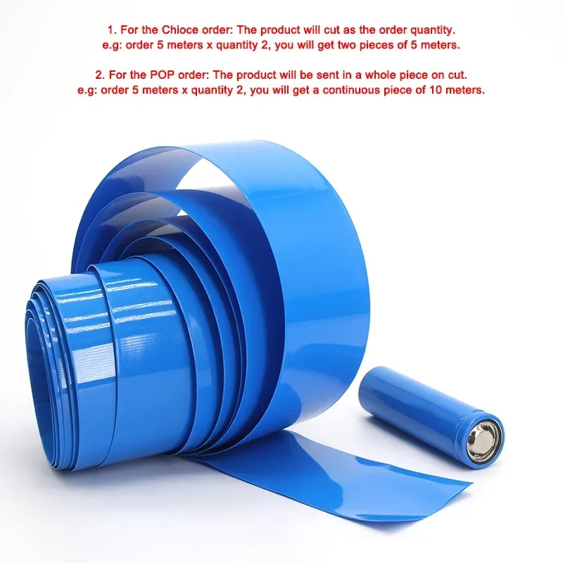 18650 PVC Heat Shrink Tube Bat - Shrink Wrap Pvc ulasan dan harga