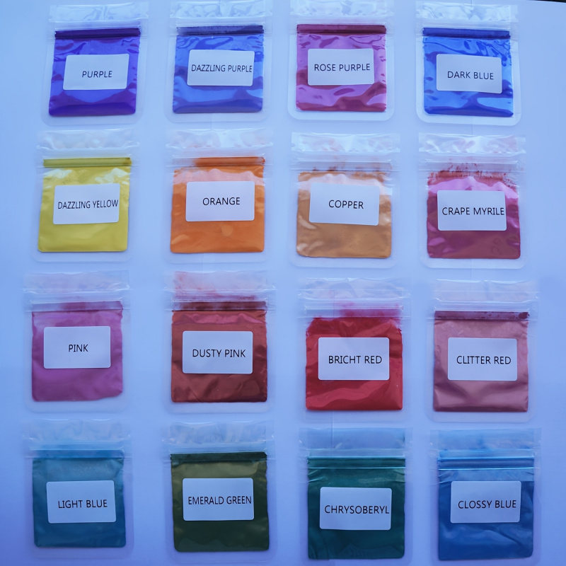 Set Bubuk Mika 16 Warna, Per K - Oxide Pigment Soap ulasan dan harga