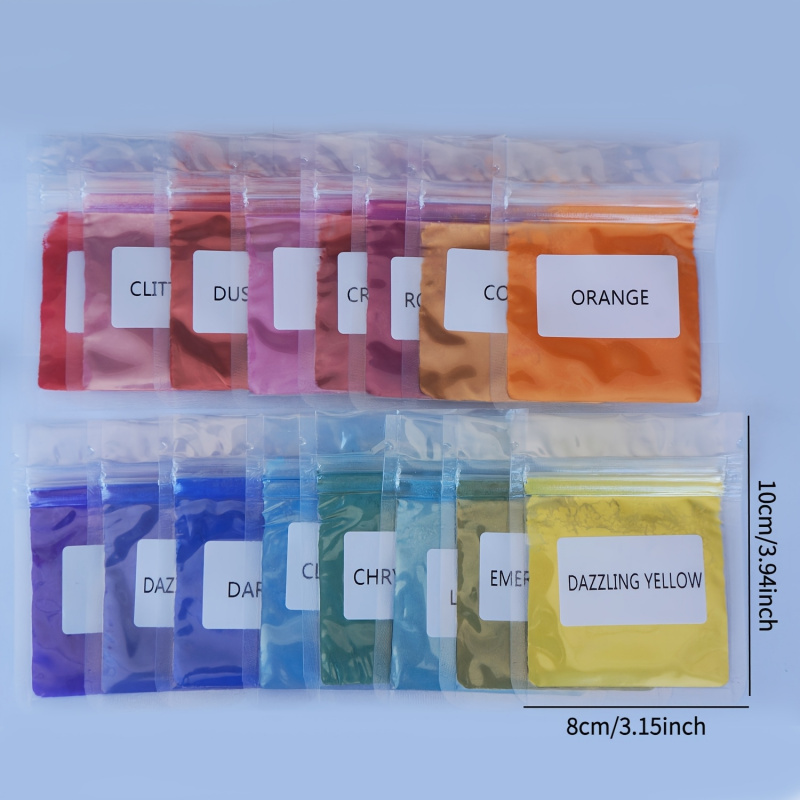 Set Bubuk Mika 16 Warna, Per K - Oxide Pigment Soap ulasan dan harga