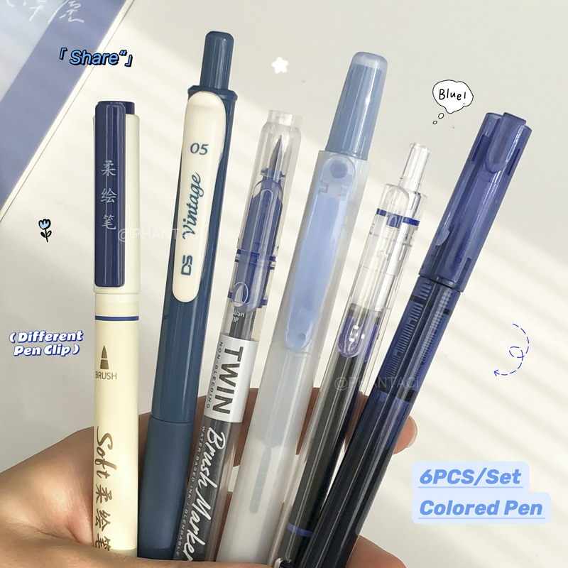 6 Buah Pena Kaligrafi Berwarna - Pentel Pen Energel ulasan dan harga